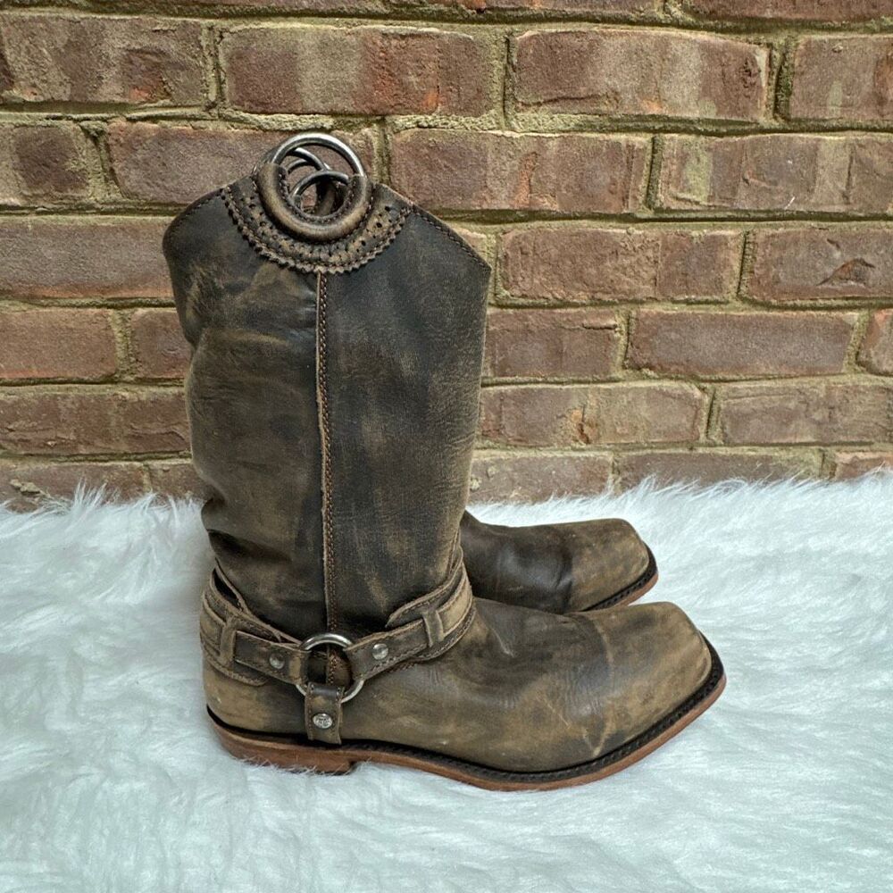 LIBERTY Black Brown Combat & Moto Boots